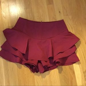 Ruffled skort